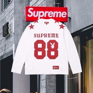 Supreme x Playboy L/S football top XL
